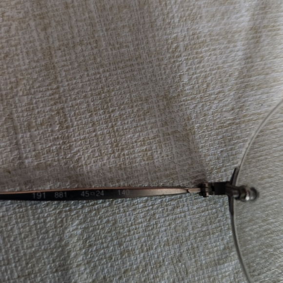 🚫SOLD🚫NWOT GIORGIO ARMANI rimless round unisex eyeglasses - Picture 4 of 7